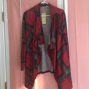 Plaid cardigan